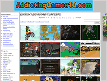 Tablet Screenshot of addictinggames10.com